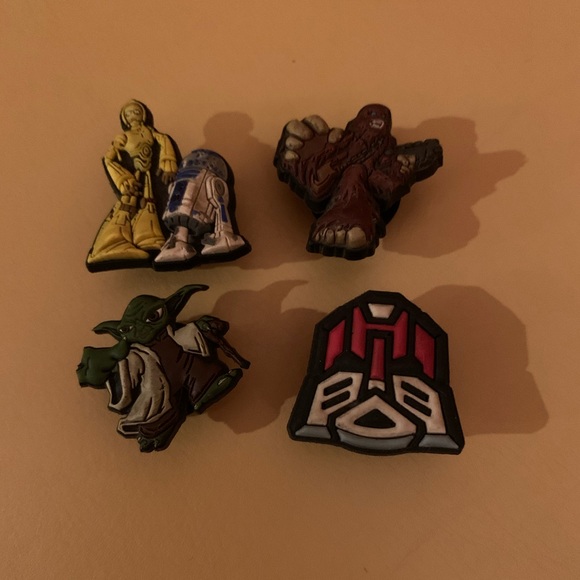 Crocs Jibbitz-Star Wars set of 4- gently used - Picture 1 of 6